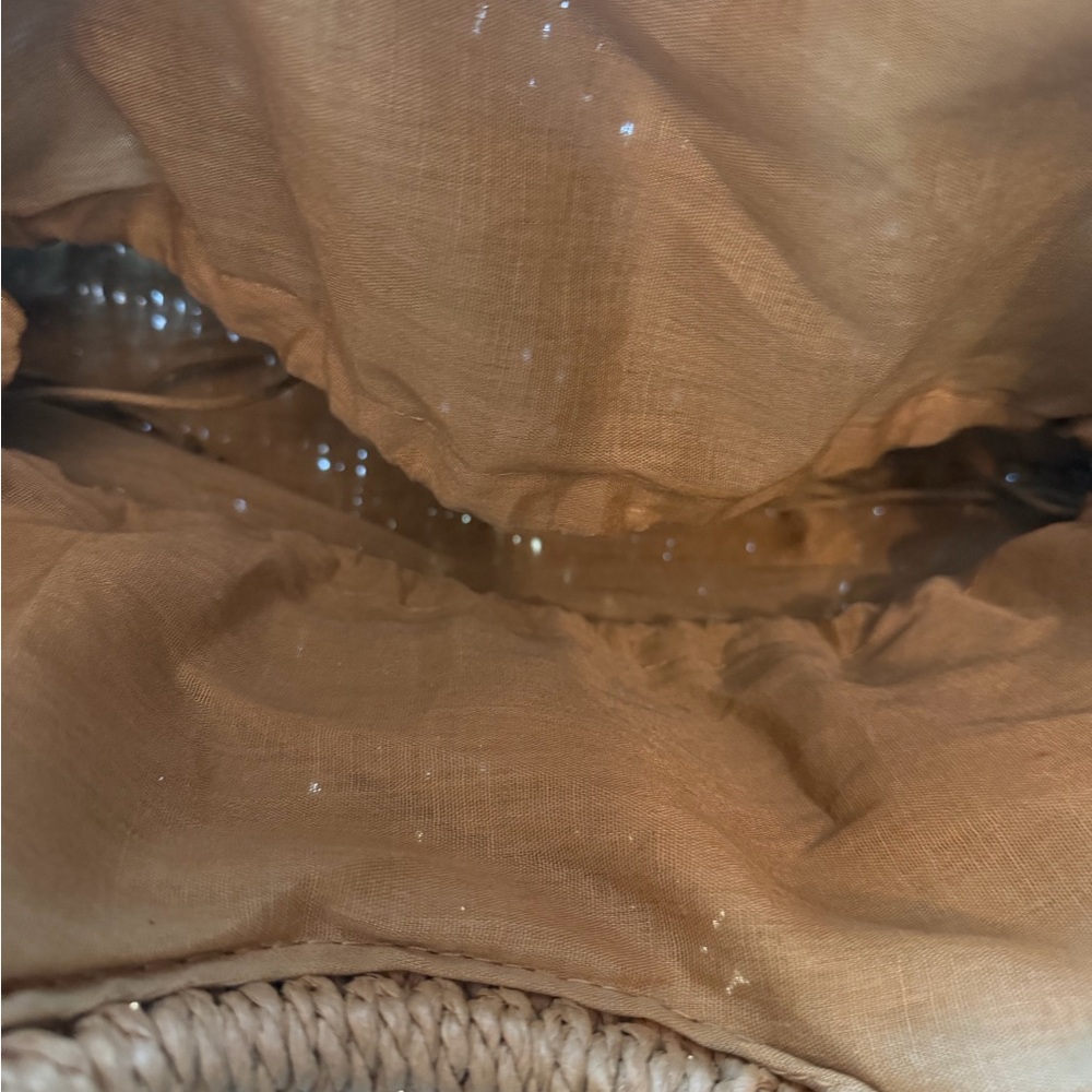 House of Harlow 1960 Tan Woven Straw Tote - Picture 3 of 4